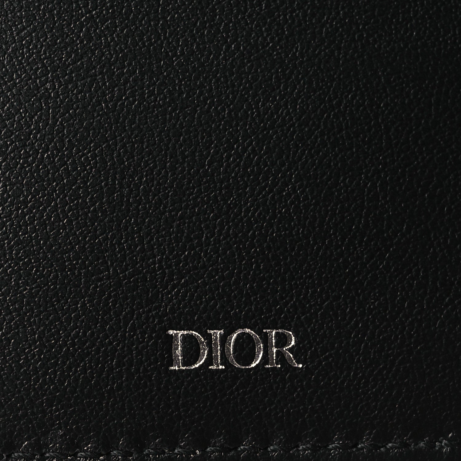 Christian Dior Calfskin Perforated Oblique Bi-Fold Do Galaxy Wallet Black 10 of 11