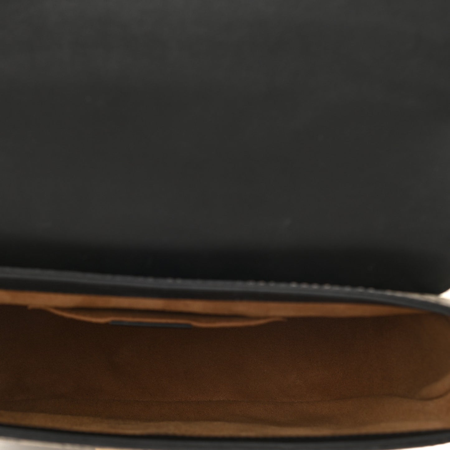 GG Supreme Monogram Web Medium Padlock Messenger Shoulder Bag Black