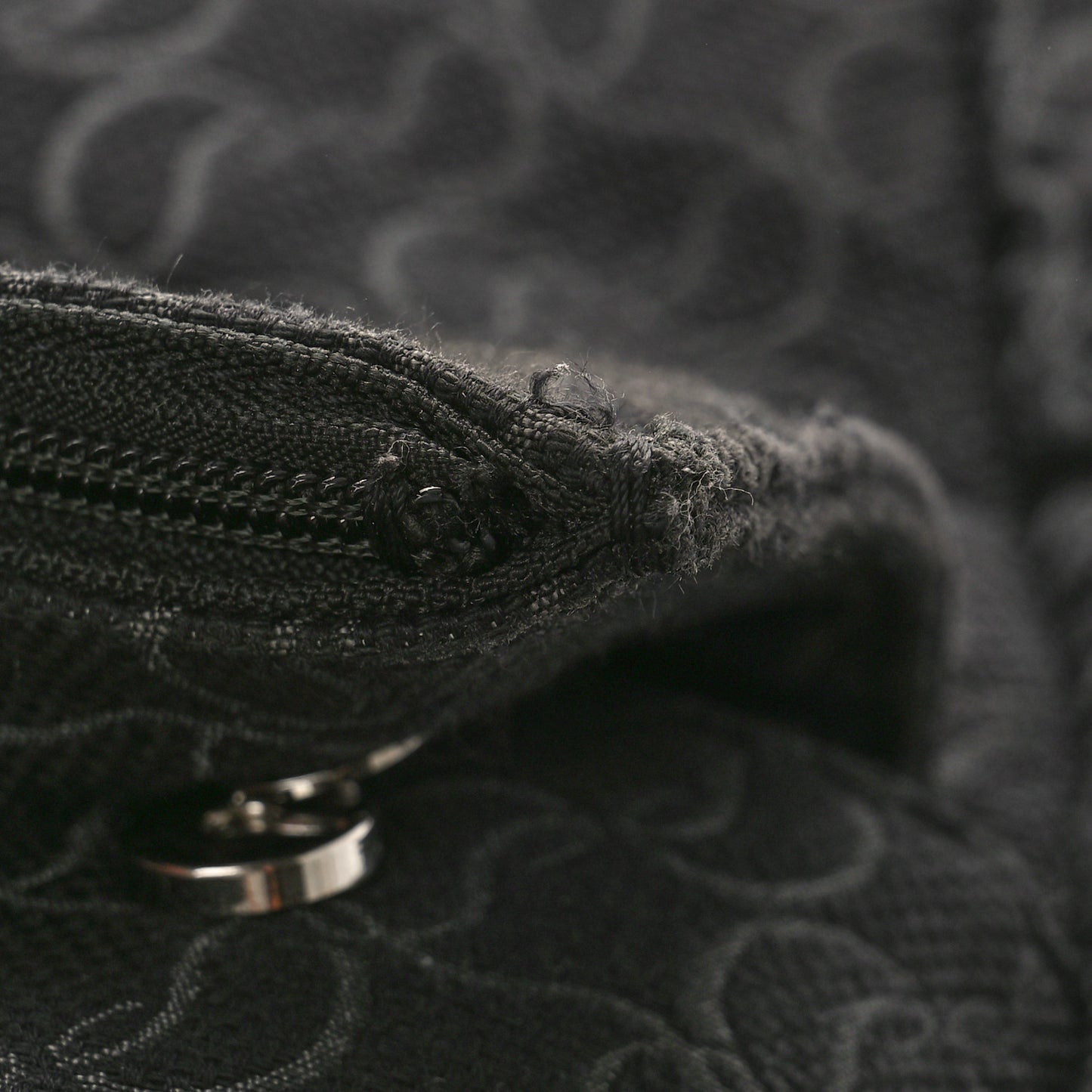 Logo Jacquard Zip N Flap Backpack Black