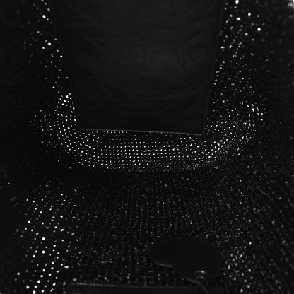 Balenciaga Raffia Woven Le Cagole Panier Tote Bag Black 5 of 9