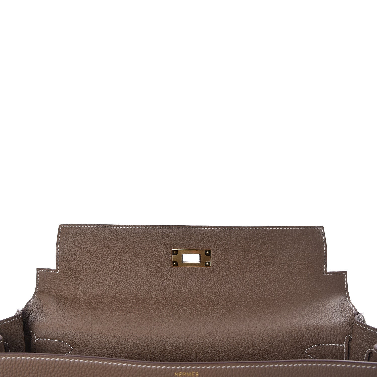 Hermes Togo Kelly Retourne 32 Etoupe 15 of 40