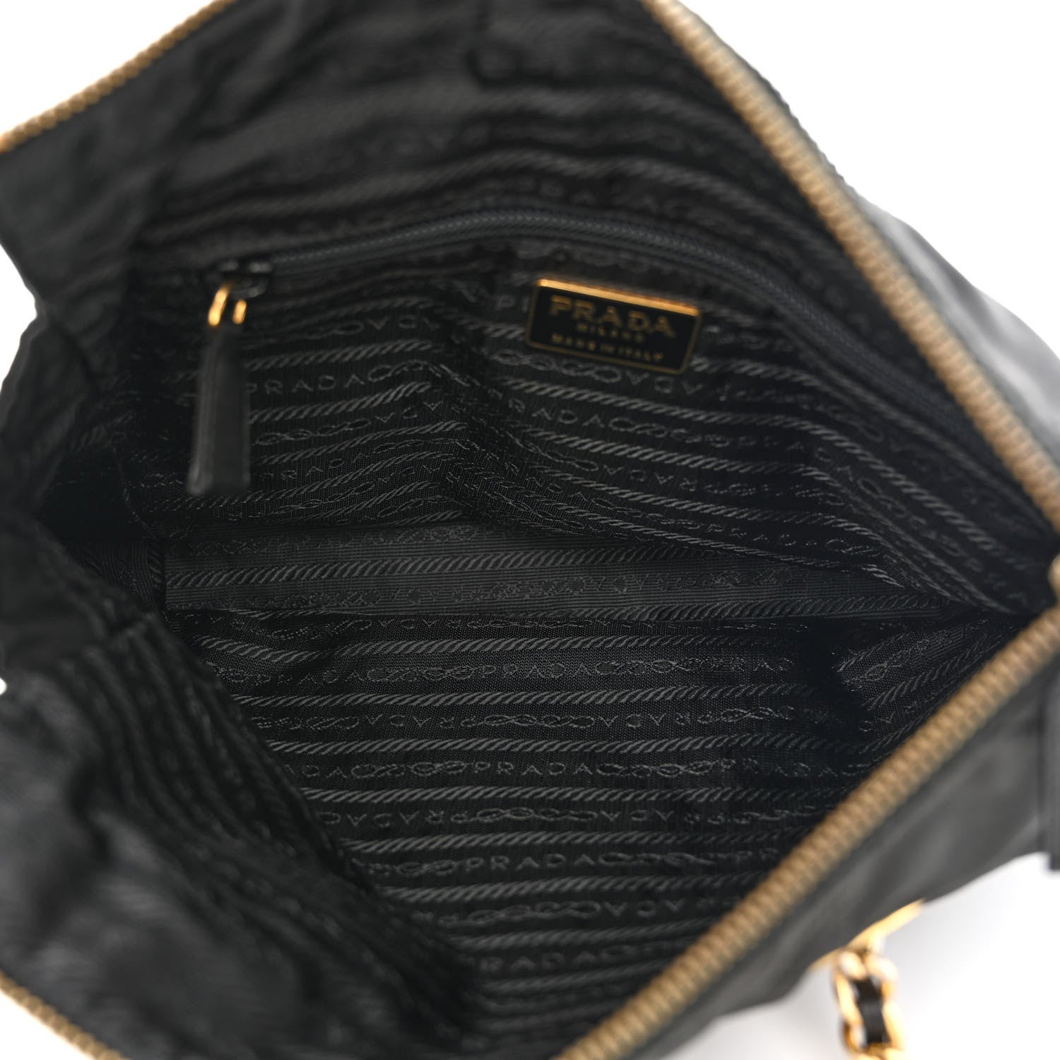 Prada Nylon Tessuto Quilted Shoulder Bag Black 5 of 15