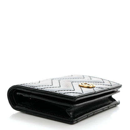 Gucci Calfskin Matelasse GG Marmont Card Case Wallet Black 4 of 8