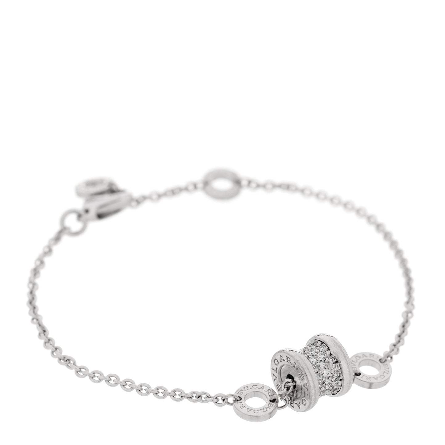 18K White Gold Diamond B.Zero1 Bracelet SM