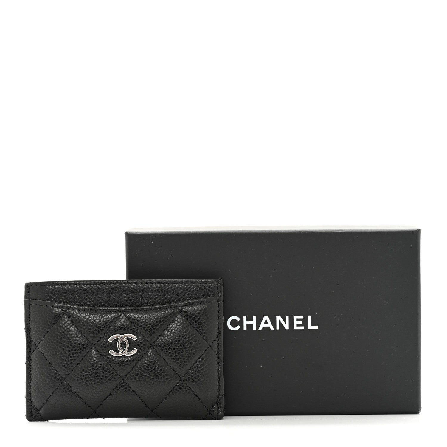 Chanel Caviar Quilted Card Holder Black 8 of 8