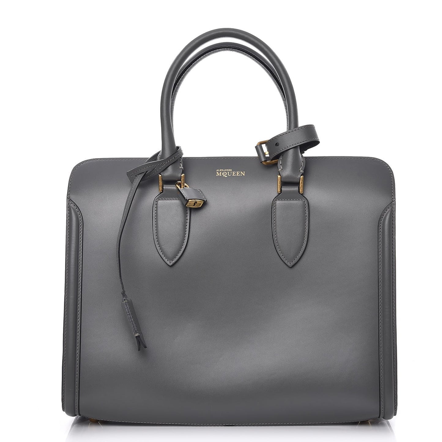 Calfskin Heroine Open Tote Grey