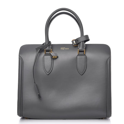 Alexander McQueen Calfskin Heroine Open Tote Grey 1 of 10