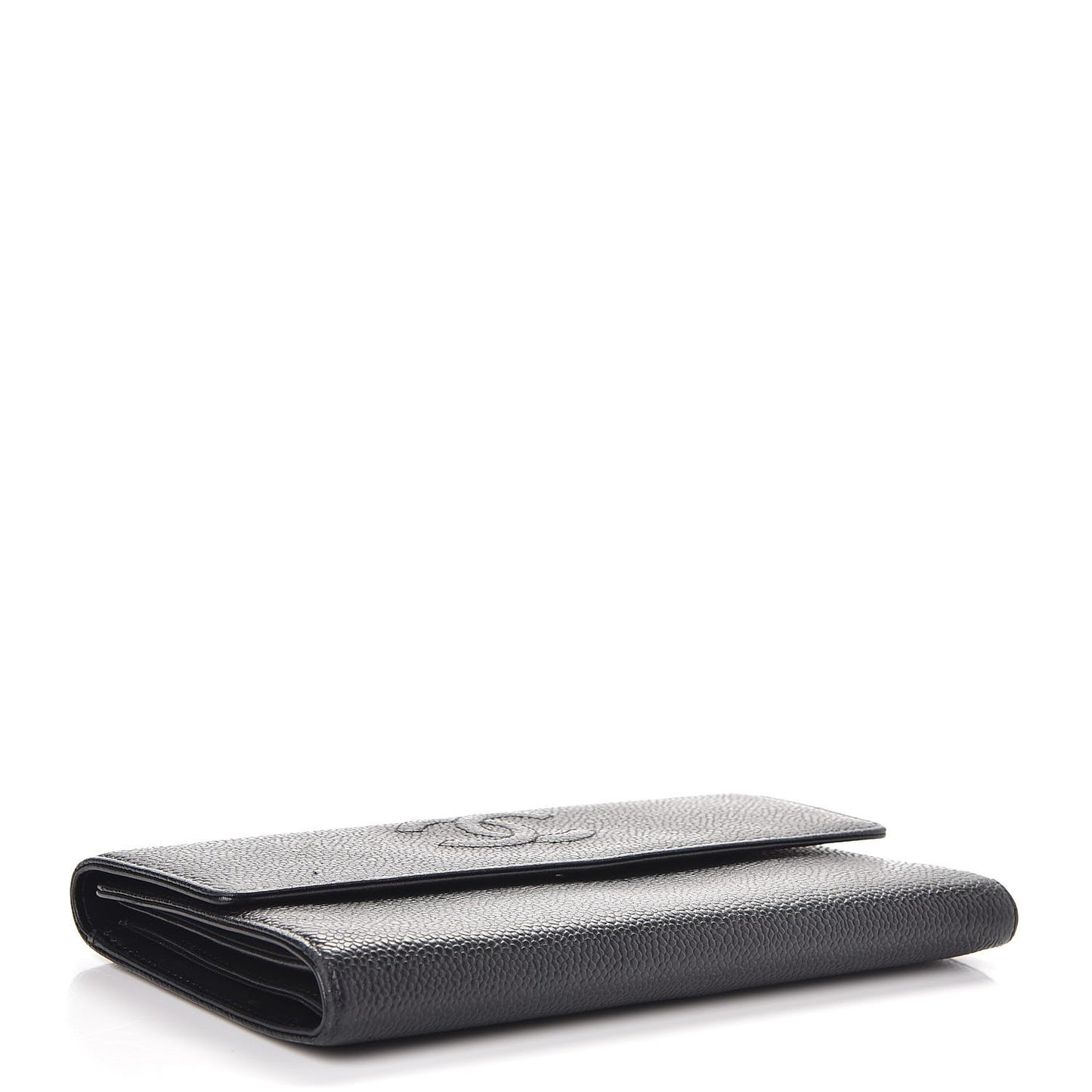 Caviar Timeless CC Flap Wallet Black