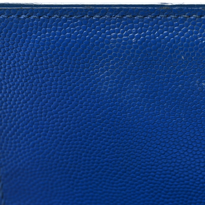 Saint Laurent Grain De Poudre Small Classic Monogram Kate Satchel Royal Blue 11 of 14