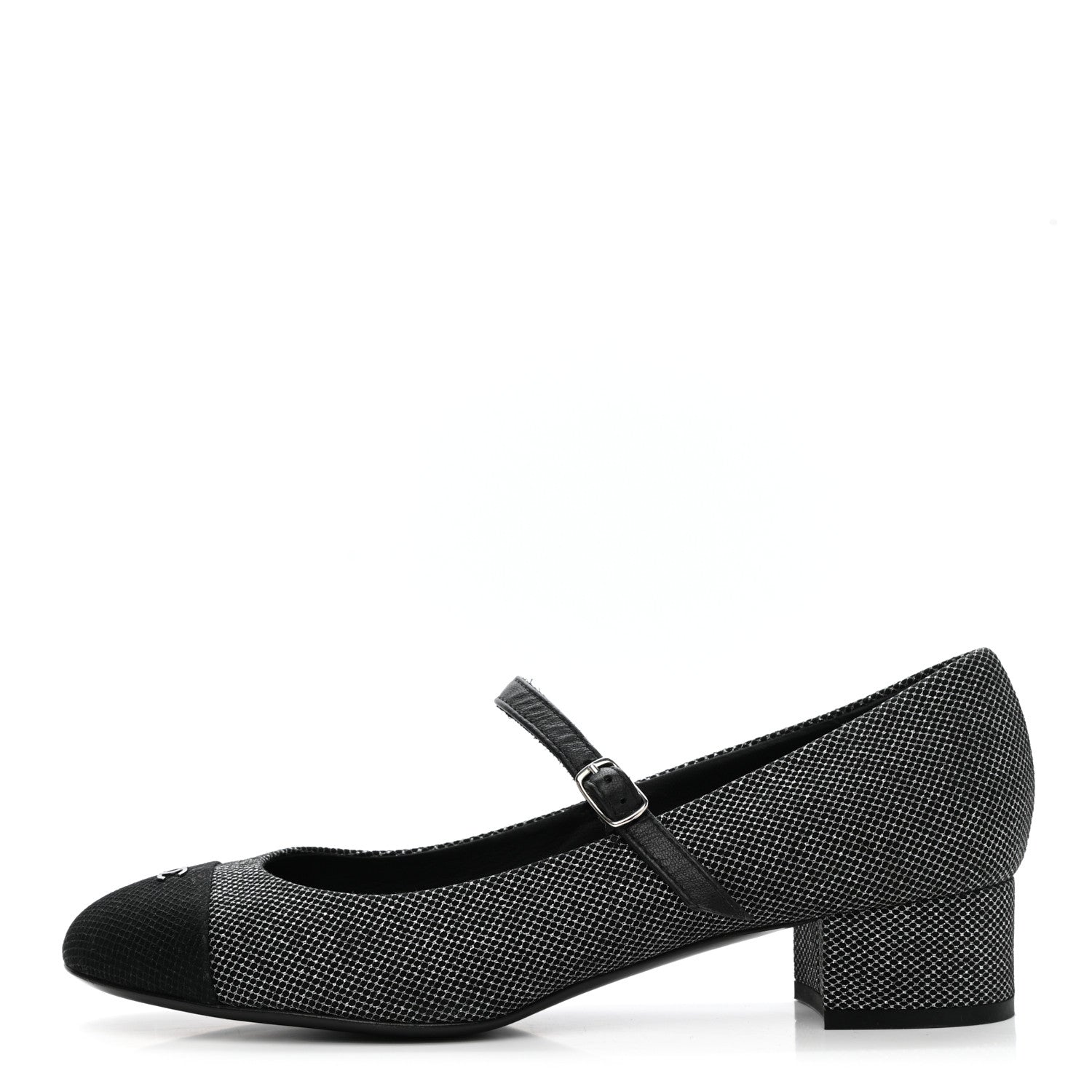 Chanel Grosgrain Cap Toe CC Pumps 40 Black 1 of 12