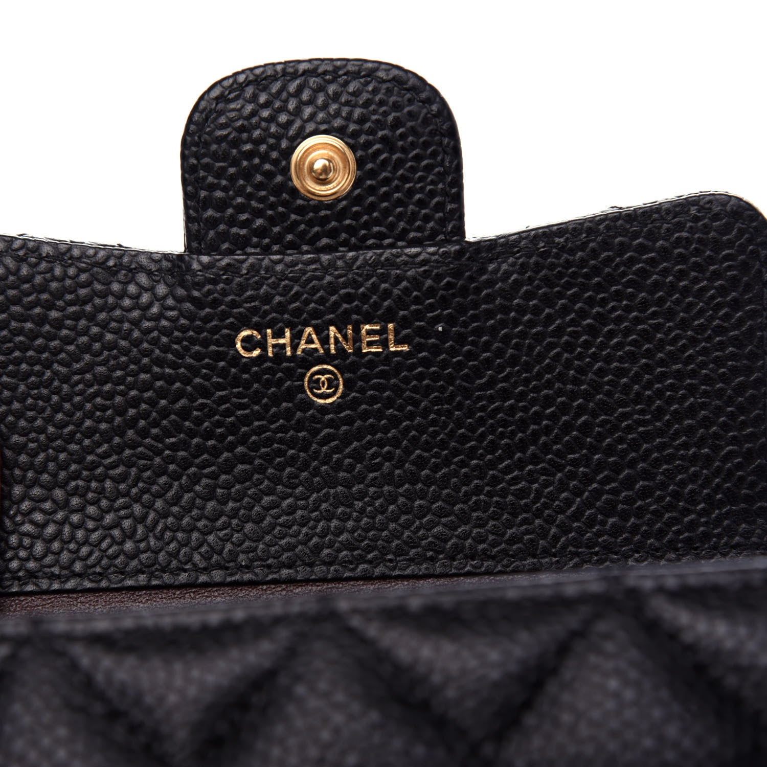 Chanel Caviar Quilted Compact Flap Wallet Black 6 of 10