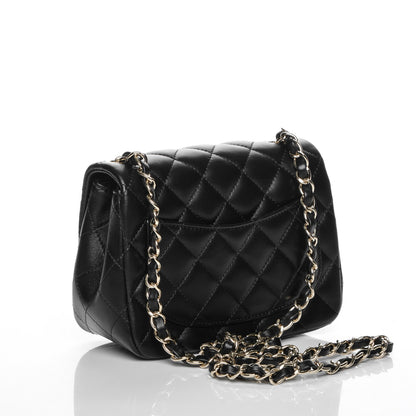Chanel Lambskin Quilted Mini Square Flap Black 3 of 7