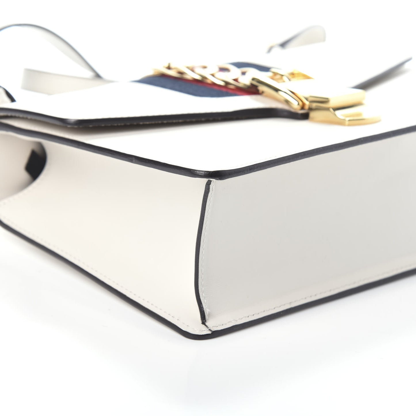 Calfskin Small Sylvie Shoulder Bag Off White