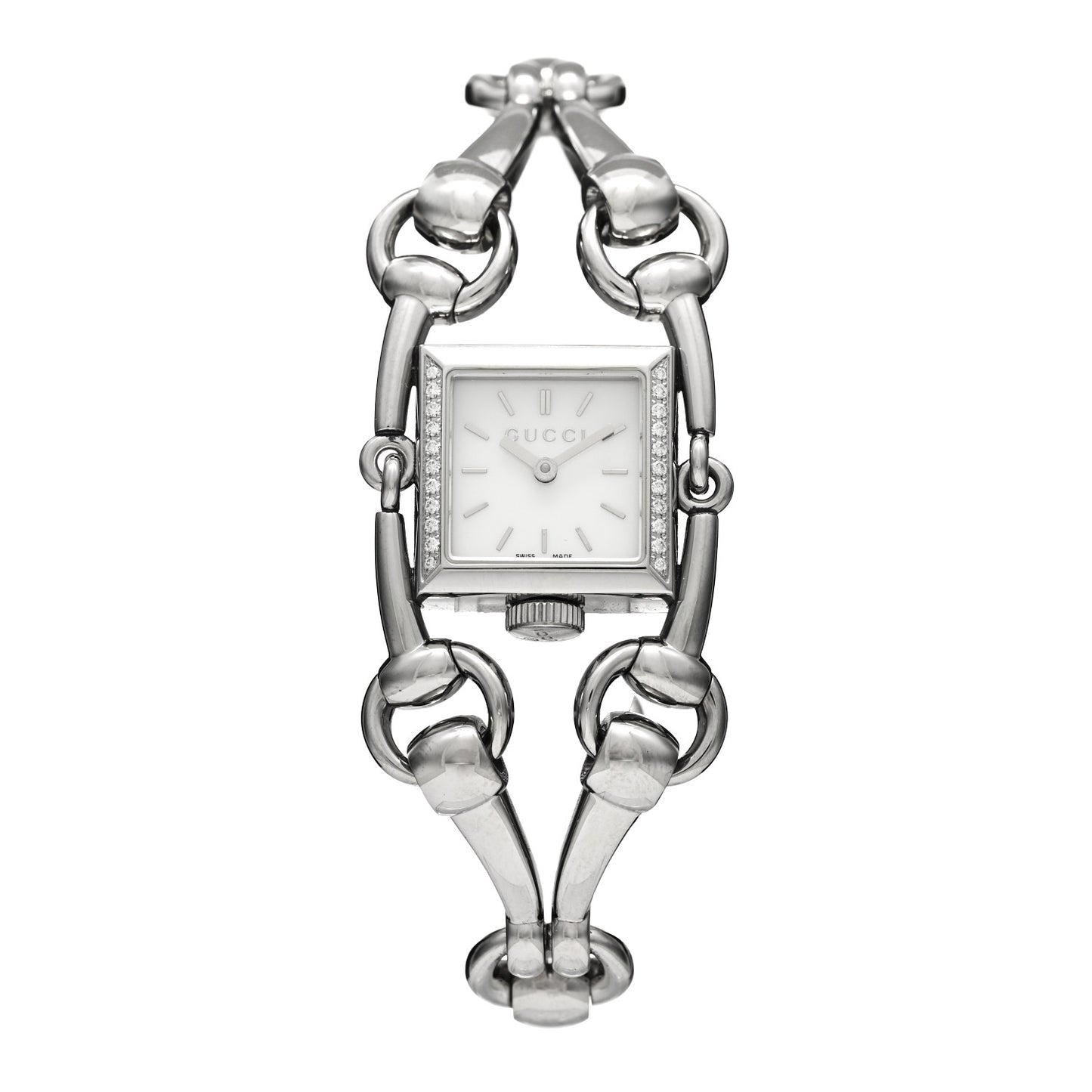Stainless Steel Diamond Bezel Mother of Pearl 20mm Signoria Quartz Watch