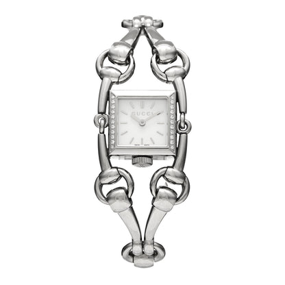 Gucci Stainless Steel Diamond Bezel Mother of Pearl 20mm Signoria Quartz Watch 1 of 4