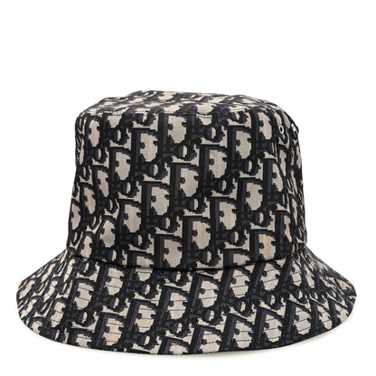 Christian Dior Oblique Reversible Teddy-D Brim Bucket Hat Blue 1 of 13