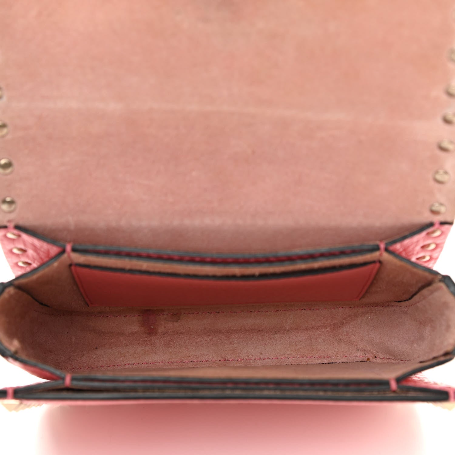 Valentino Garavani Pebbled Calfskin Rockstud Flap Crossbody Bag Paradise Rose 6 of 12