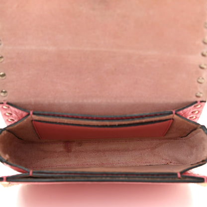 Valentino Garavani Pebbled Calfskin Rockstud Flap Crossbody Bag Paradise Rose 6 of 12