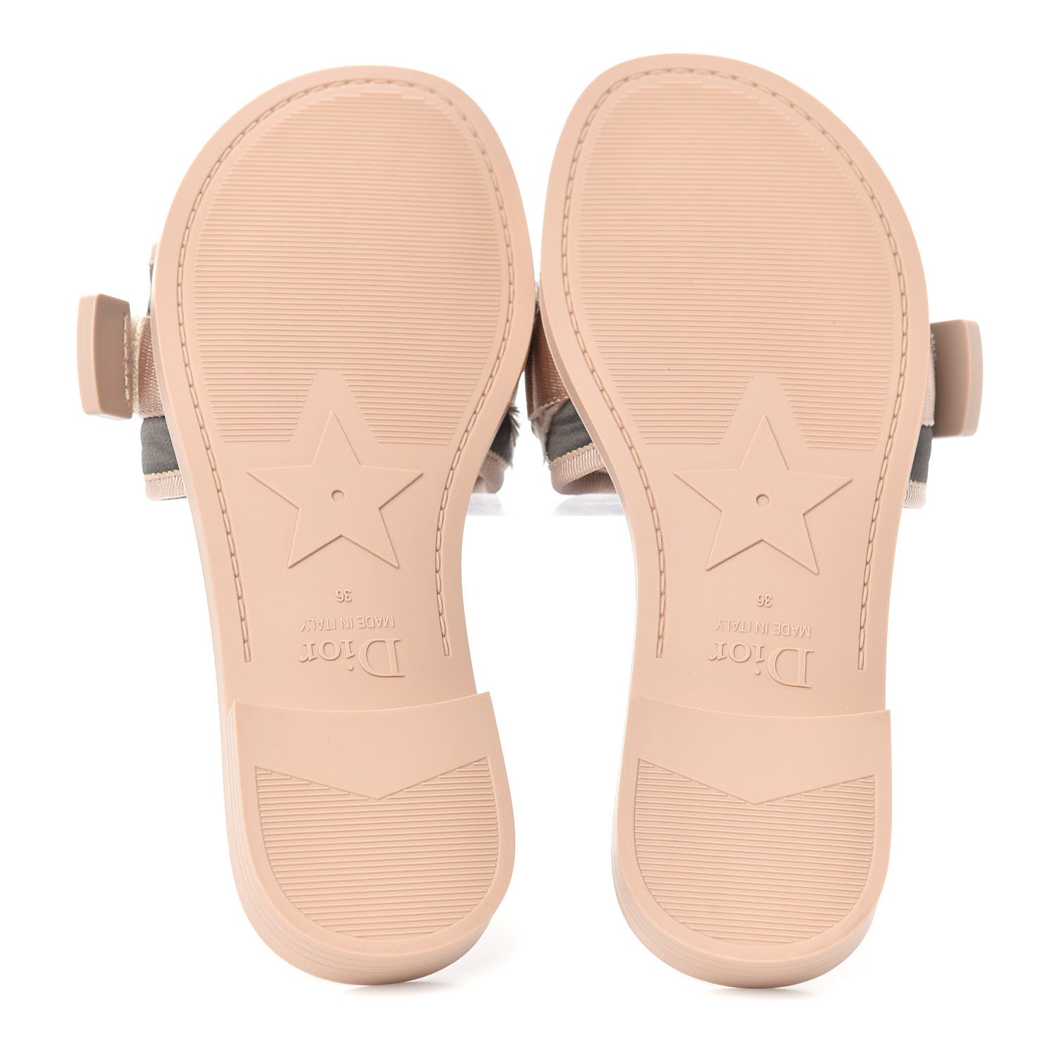 Christian Dior Canvas Nylon Camouflage Dior(e)volution Mule Slide Sandals 36 Nude 6 of 11