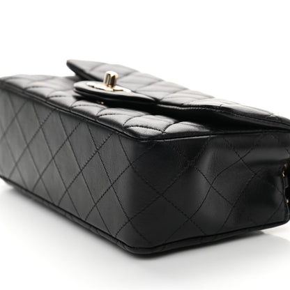 Chanel Lambskin Quilted Mini Rectangular Flap Black 9 of 9