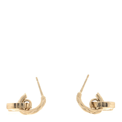Chanel CC Tag Drop Earrings Gold 3 of 4