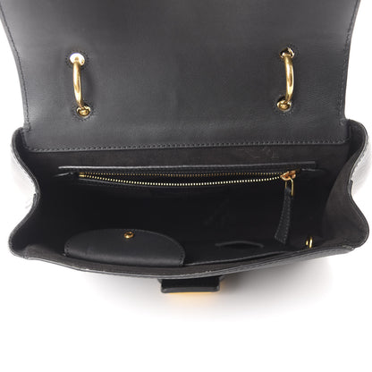 Burberry Trench Calfskin Medium DK88 Top Handle Bag Black 5 of 10