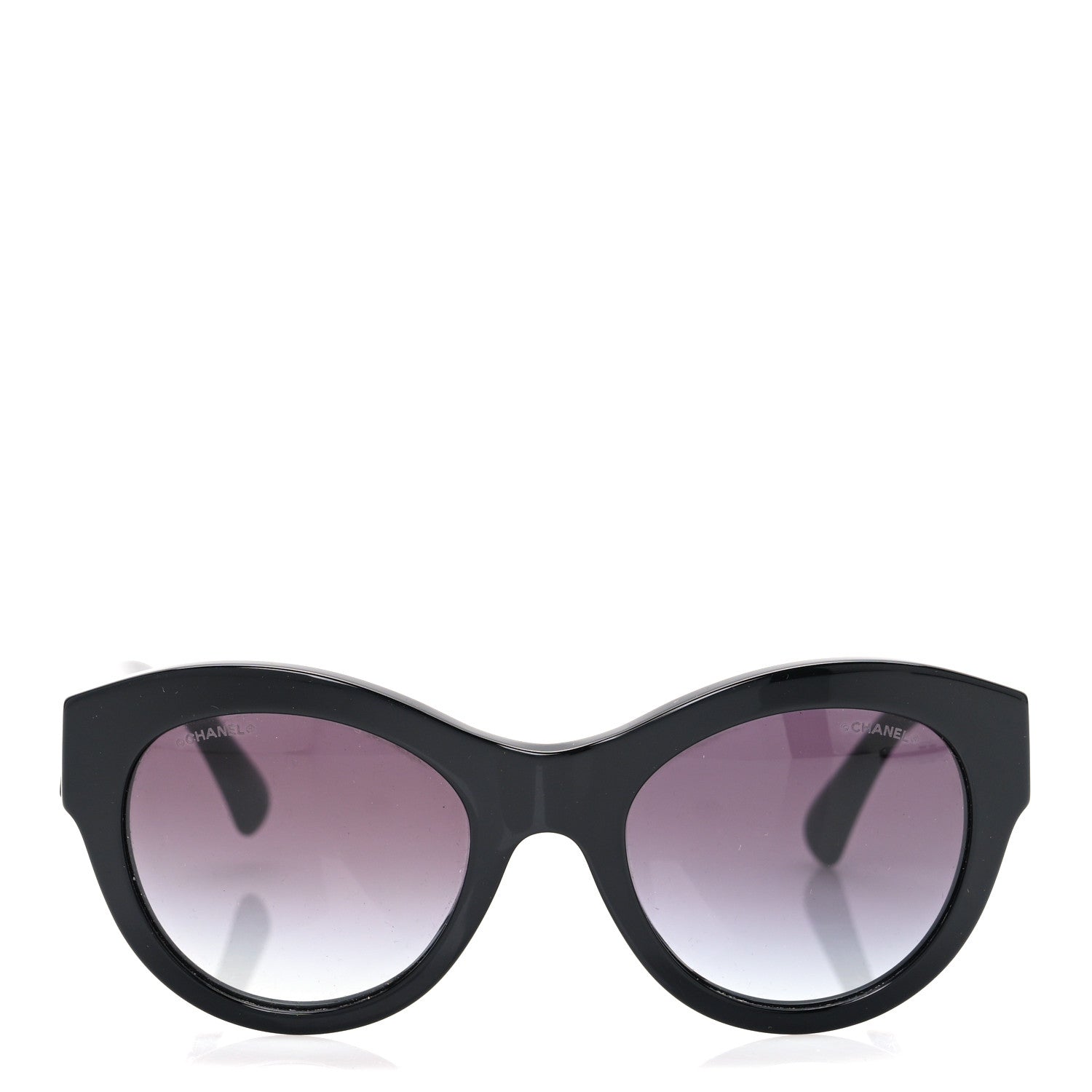 Chanel Acetate Butterfly Sunglasses 5371 Black 2 of 8