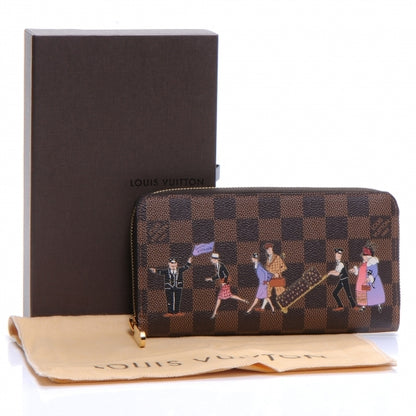 Louis Vuitton Damier Ebene Illustre Zippy Wallet Violet 3 of 8