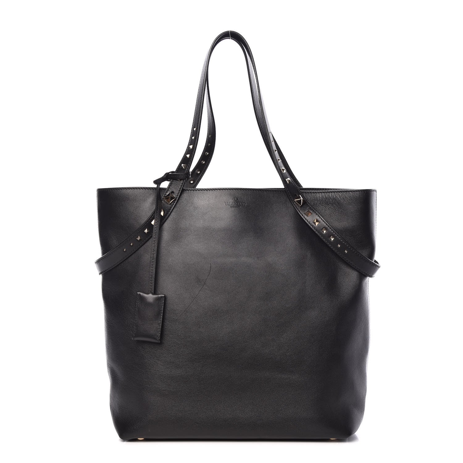 Valentino Garavani Vitello Lovestud Tote Black 1 of 12