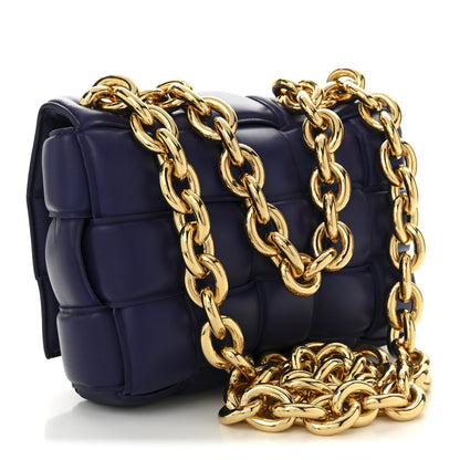 Bottega Veneta Lambskin Maxi Intreccio Padded Chain Cassette Crossbody Bag Unicorn 3 of 10