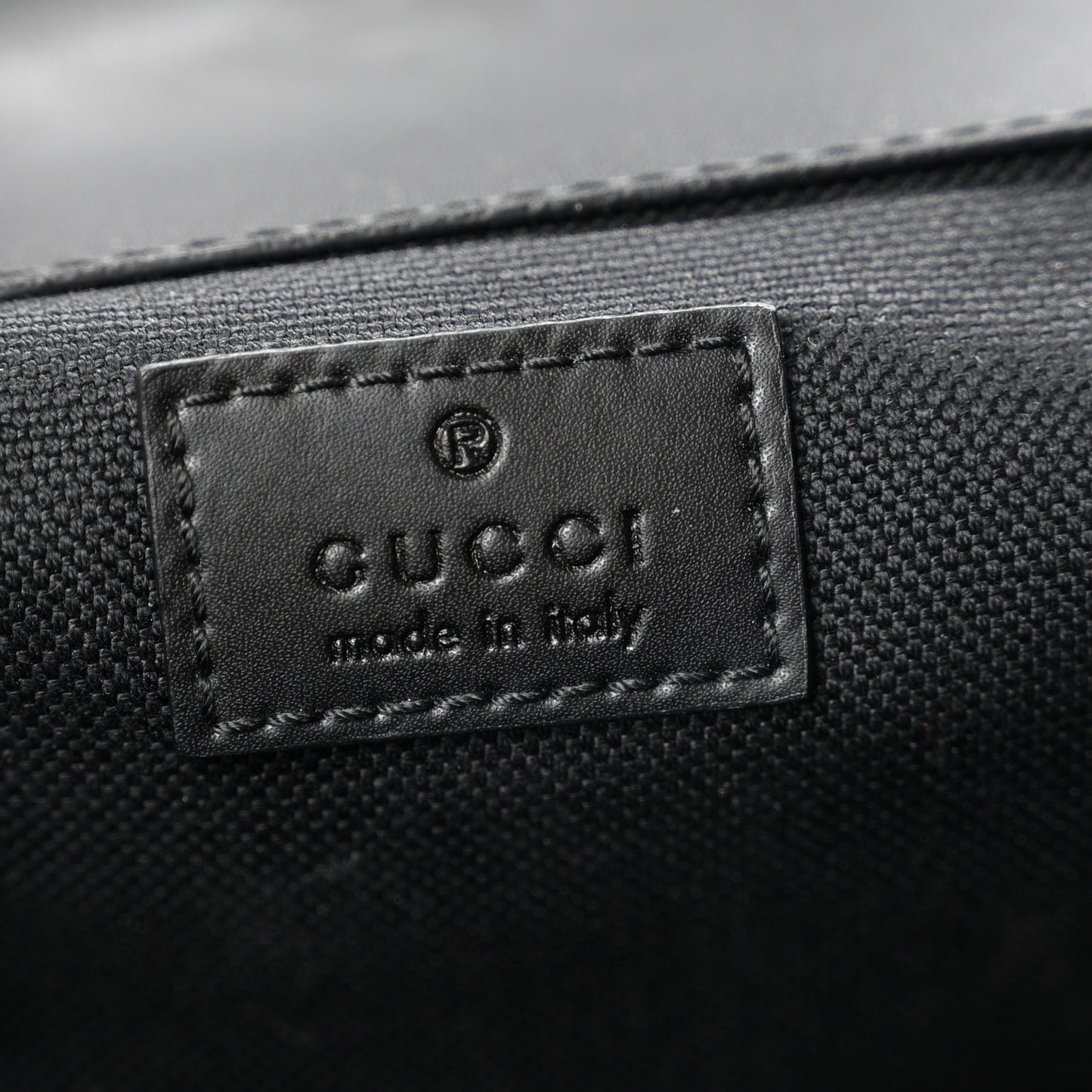 Soft GG Supreme Monogram Calfskin Web Double Buckle Backpack Black