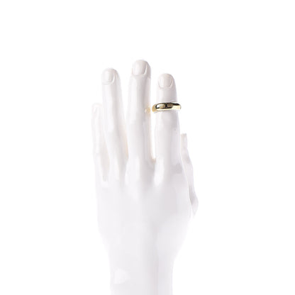 David Yurman Sterling Silver 18K Yellow Gold Streamline Band Ring 59 8.25 2 of 5
