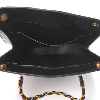 Chanel Lambskin Stitched CC Tote Black 5 of 18