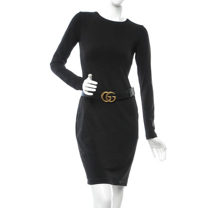 Gucci Calfskin Double G 40mm Belt 80 32 Black 2 of 7