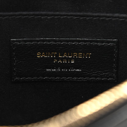 Saint Laurent Calfskin Leopard Print Monogram Lou Camera Bag Black 5 of 11