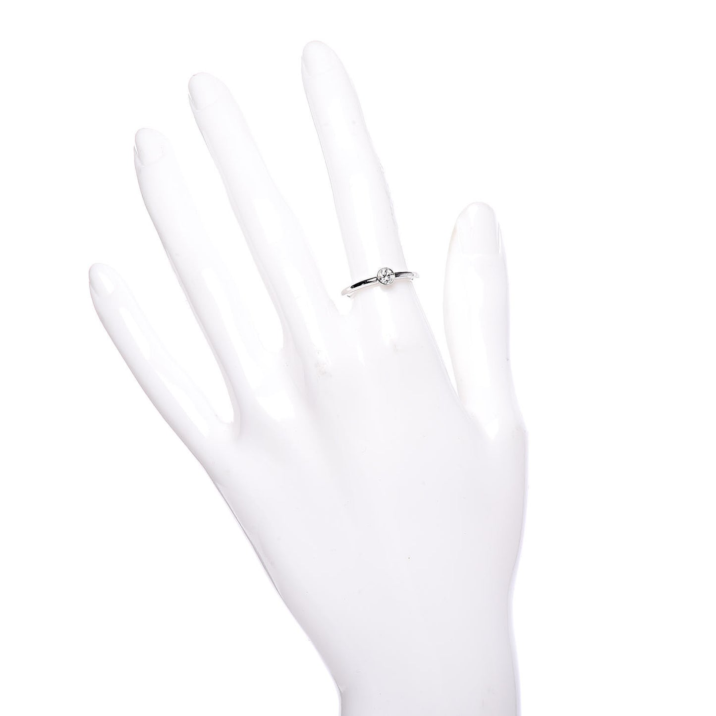 Platinum Diamond .19ct Bezet Ring 51 5.75
