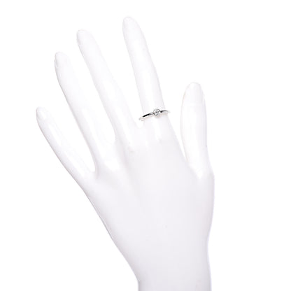 Tiffany Platinum Diamond .19ct Bezet Ring 51 5.75 2 of 5