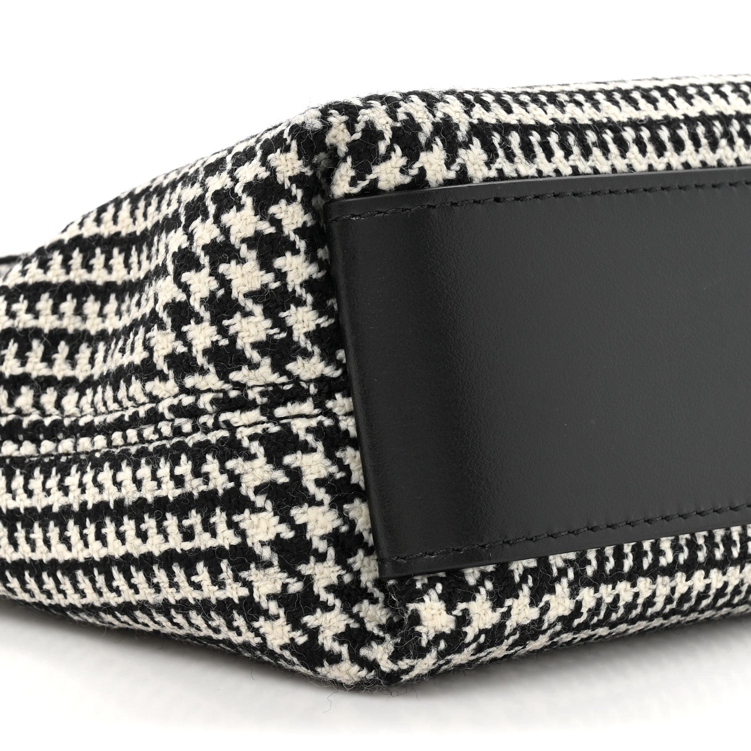 Tom Ford Houndstooth Mini Label Pouch Black White 10 of 10
