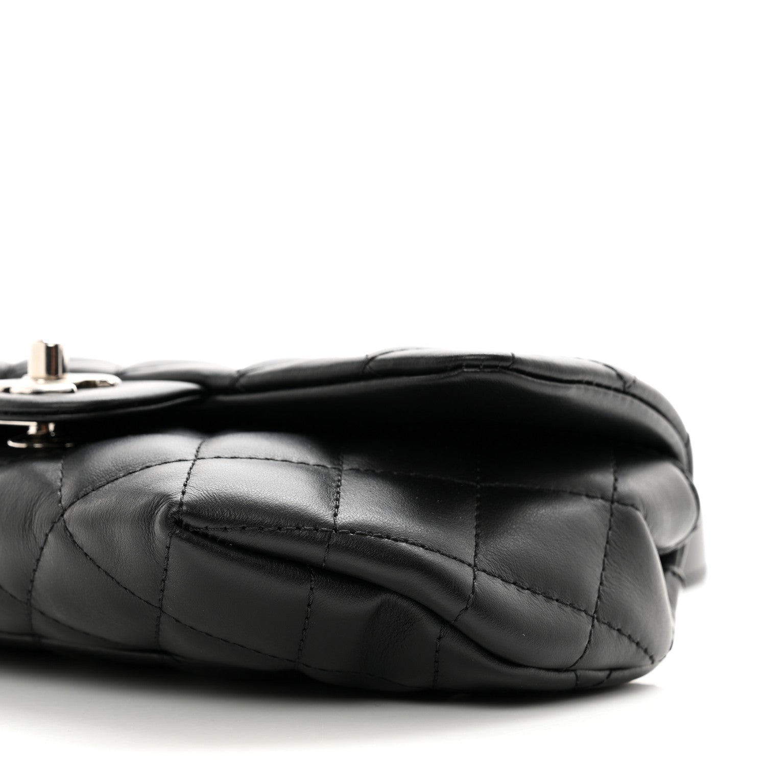 Chanel Calfskin Quilted CC Uniform Flap Belt Bag Black 9 of 9