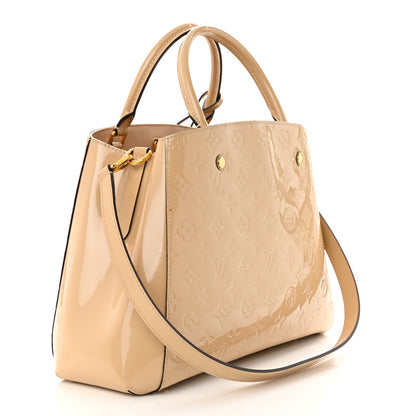 Louis Vuitton Vernis Montaigne MM Dune 3 of 14