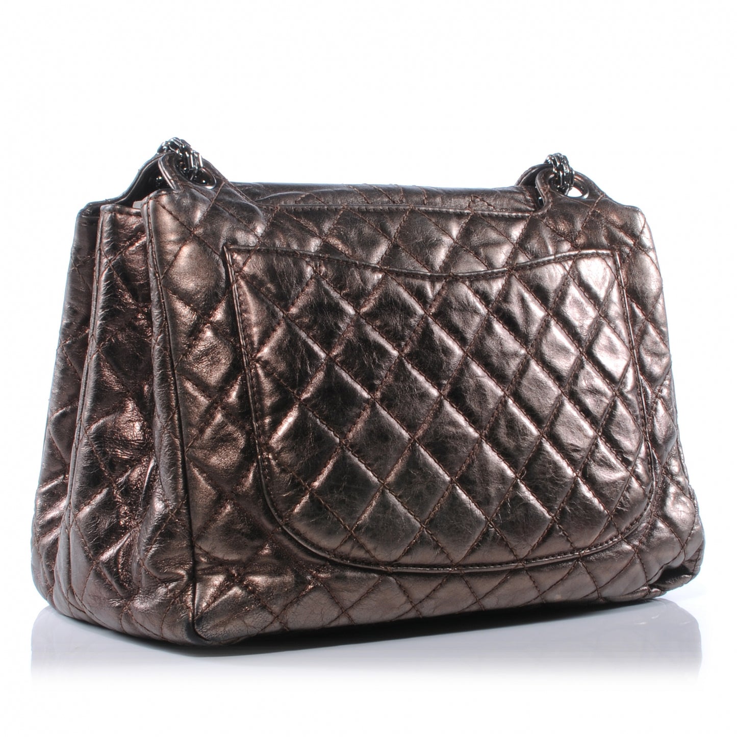Aged Calfskin Reissue 2.55 Accordion Flap Bronze
