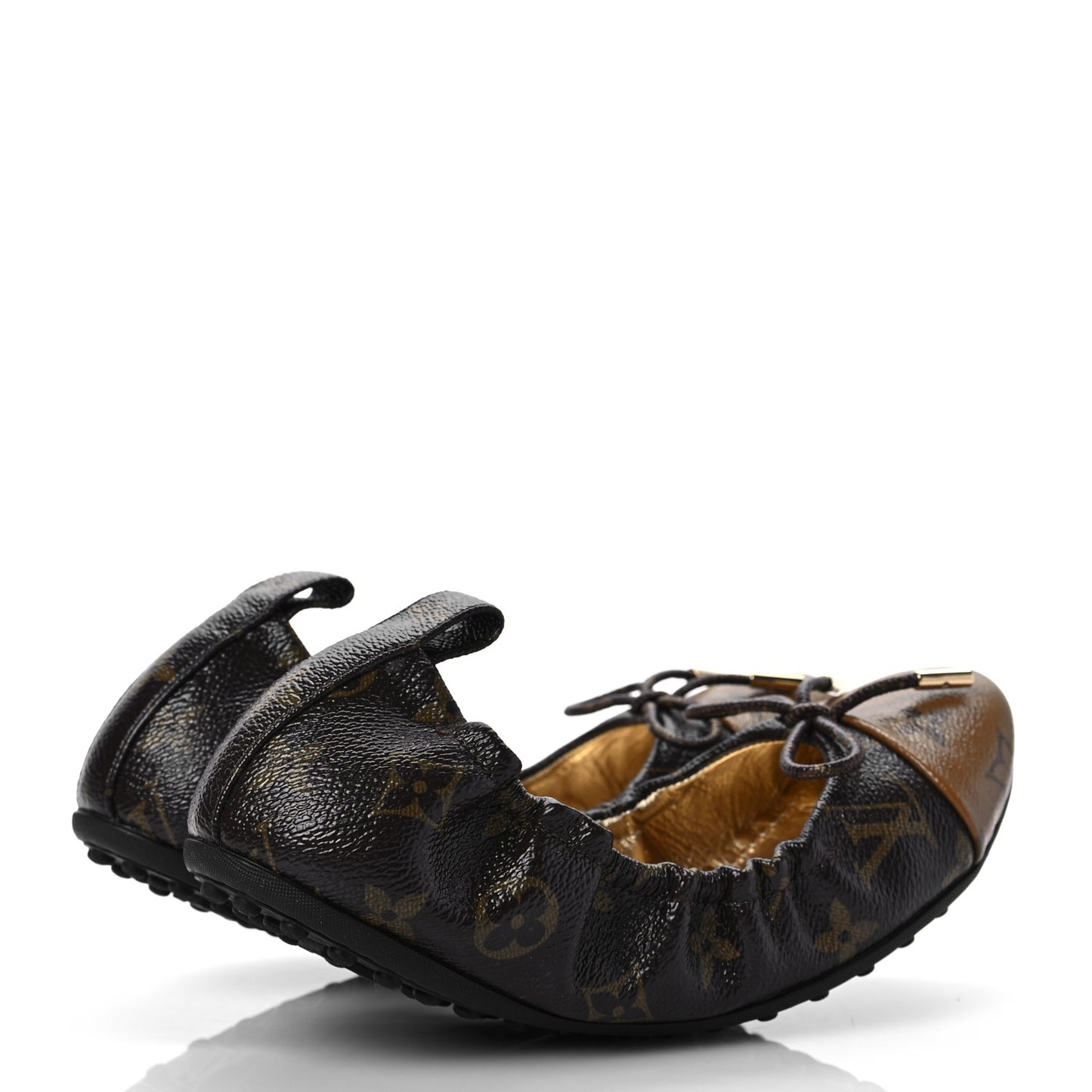 Monogram Flirty Ballerina Flats 37.5 Black