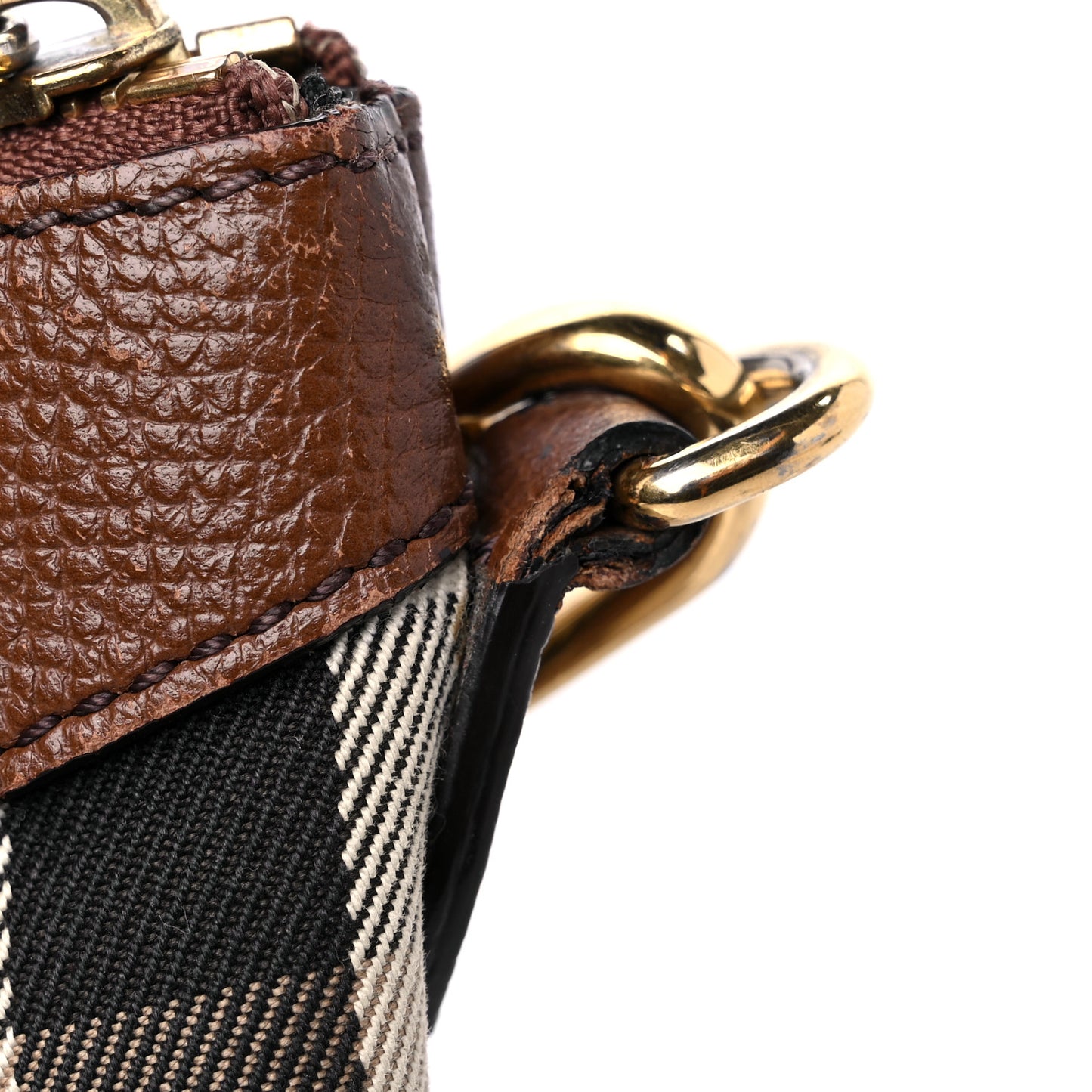 House Check Derby Peyton Crossbody Clutch Bag Tan