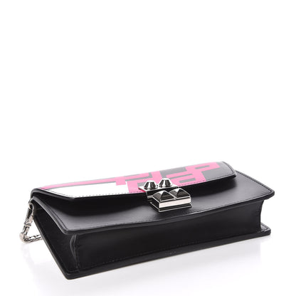 Prada City Calfskin Racing Logo Mini Elektra Crossbody Bag Fuxia Black 4 of 10