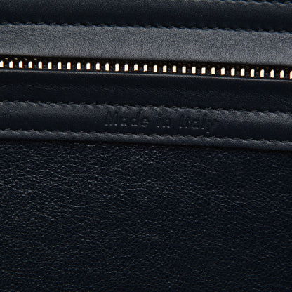 Celine Crocodile Embossed Nubuck Medium Phantom Luggage Navy Blue 7 of 7