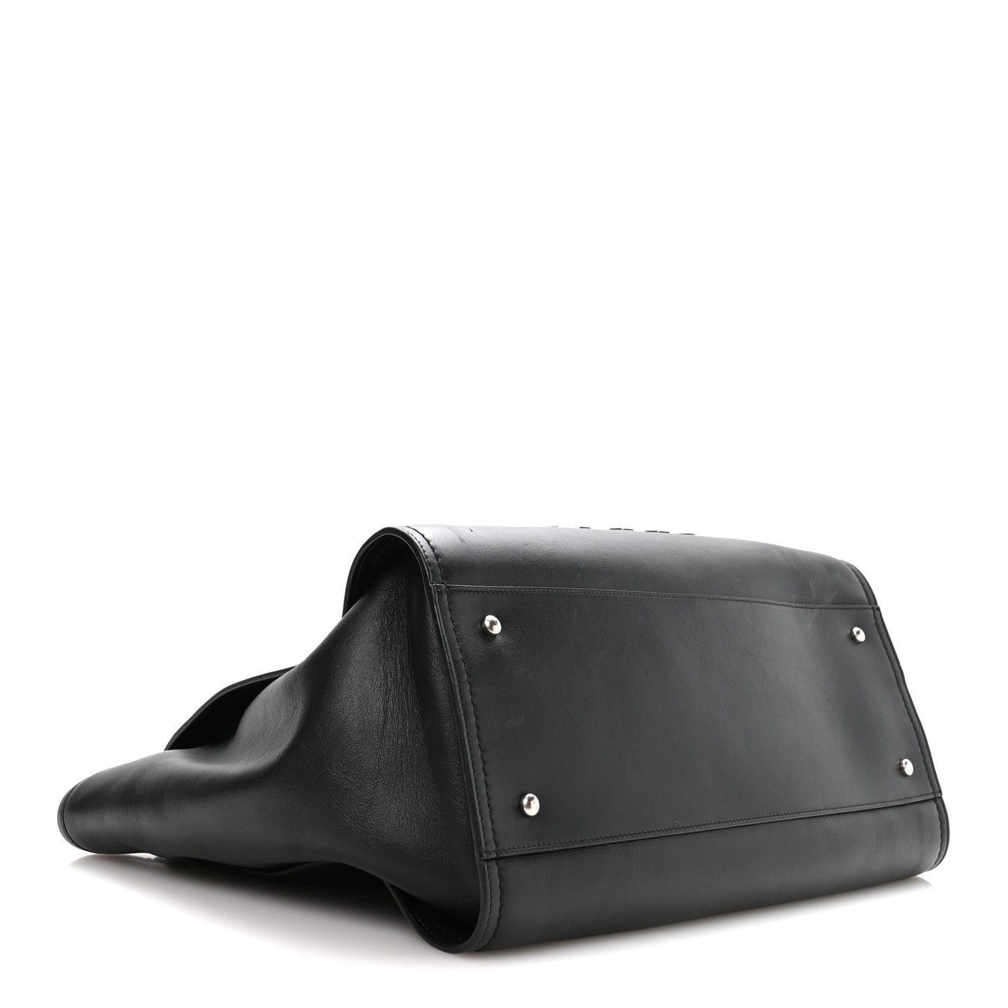 Calfskin Medium Deauville Tote Black