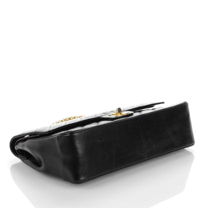 Chanel Lambskin Quilted Medium Double Flap Bijoux Chain Black 4 of 8