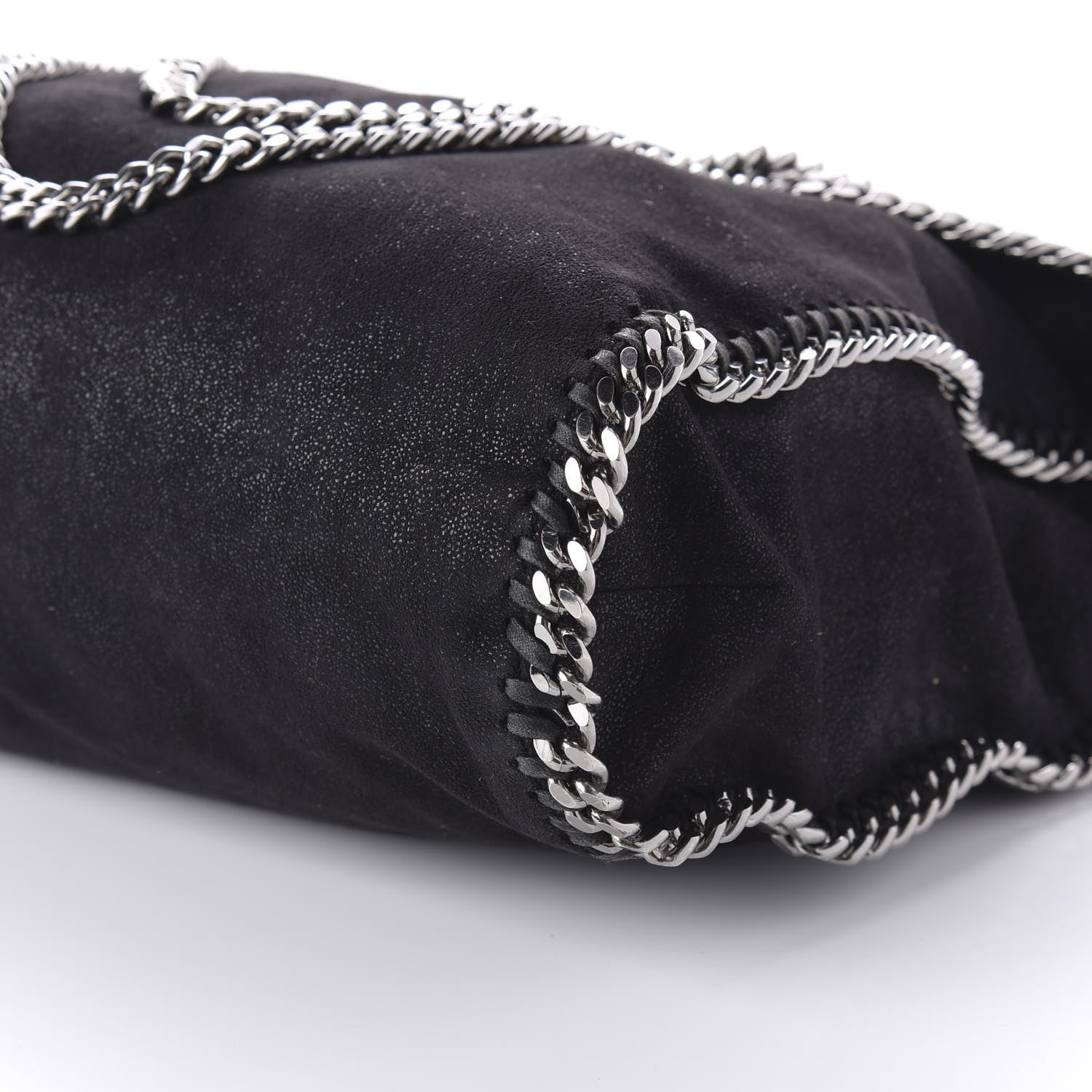 Stella McCartney Shaggy Deer Big Falabella Tote Black 7 of 9