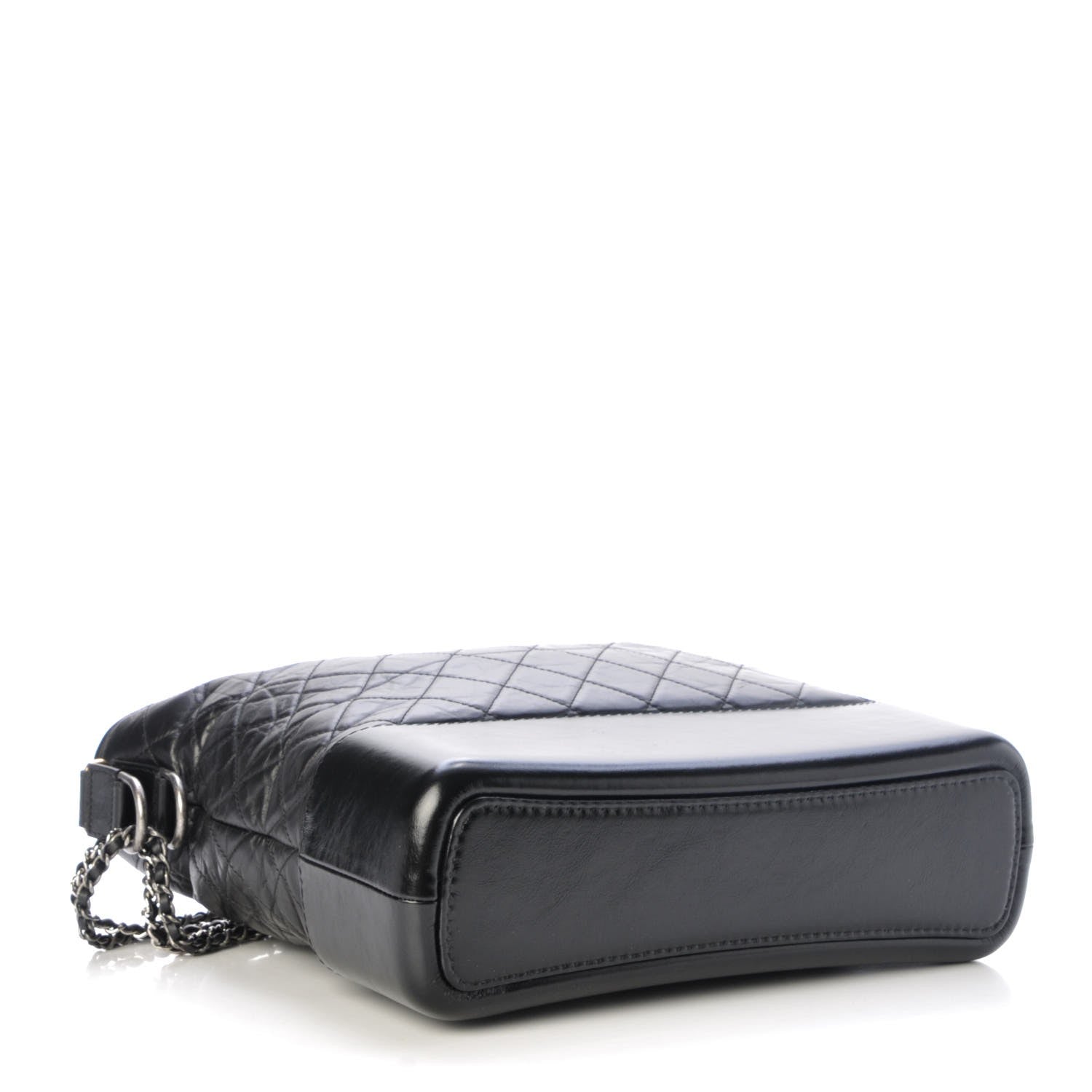 Chanel Aged Calfskin Quilted Large Gabrielle Hobo Black 4 of 8