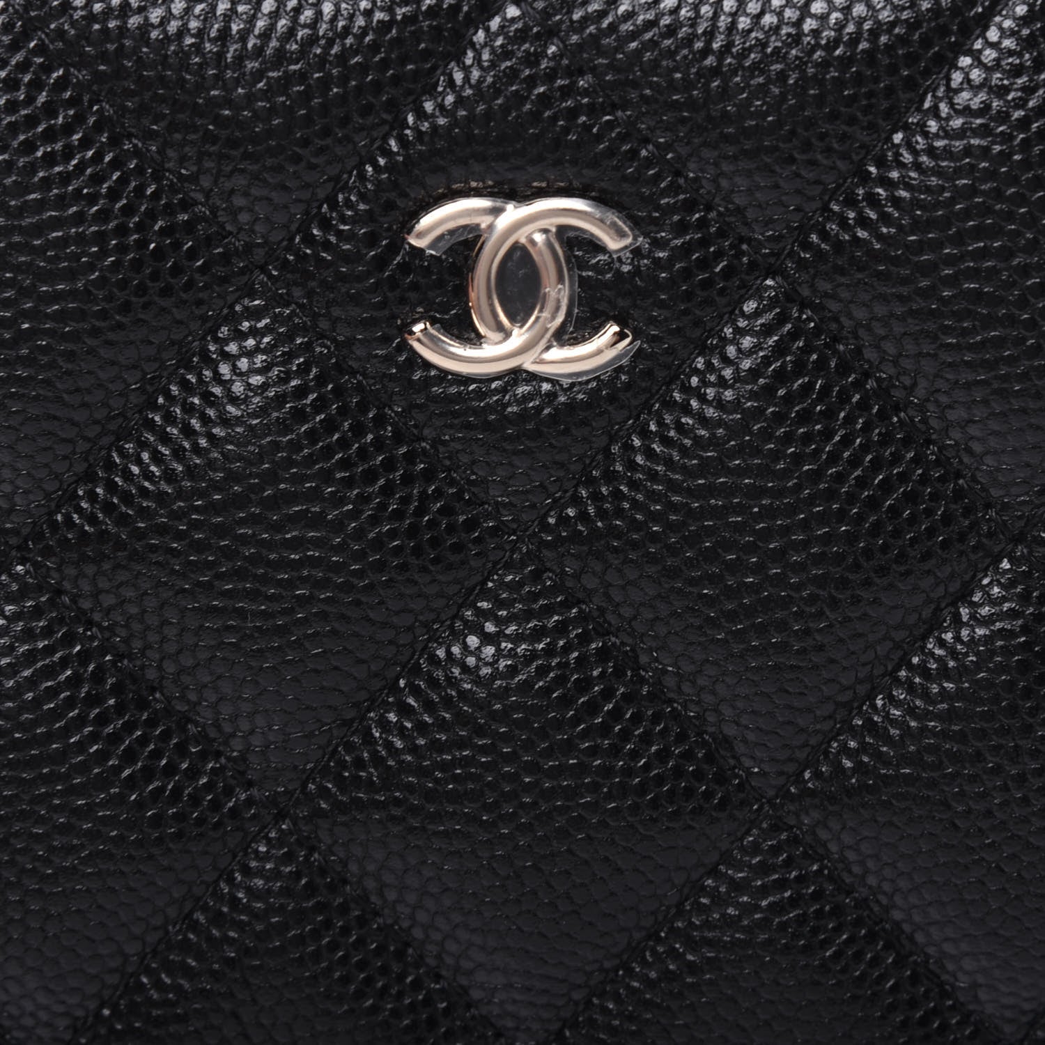 Chanel Caviar Quilted Small Cosmetic Case Black 10 of 11
